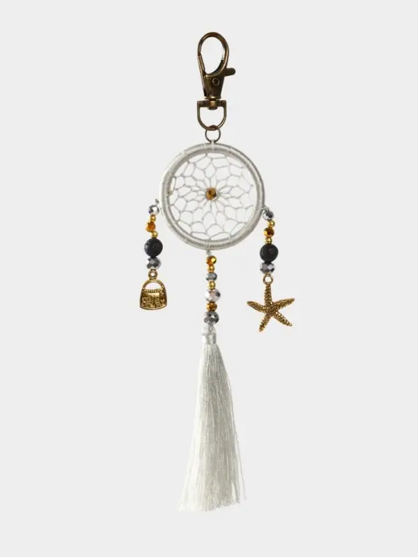 Брелок ловец снов, 17 см, серебристый Брелок ловец снов, 17 см, серебристый
