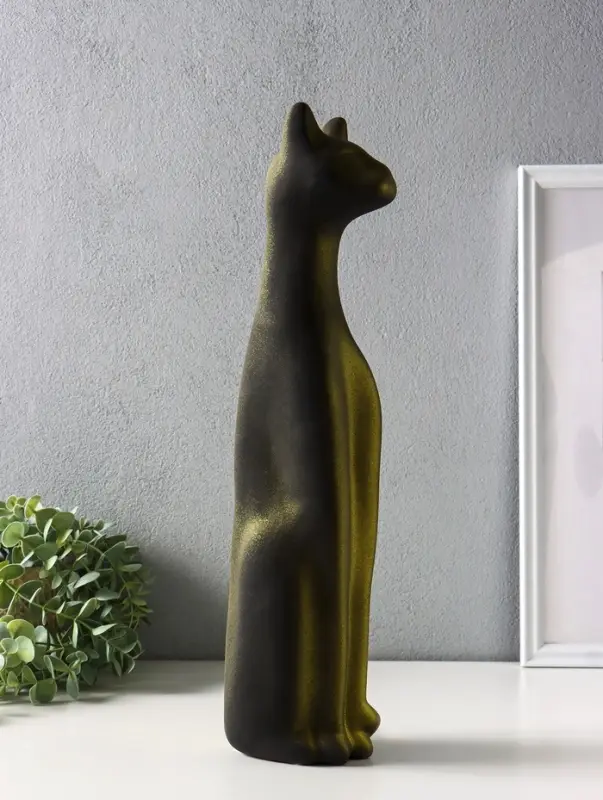 Копилка для денег &laquo;Кот Египетский&raquo;, 41 см, чёрный