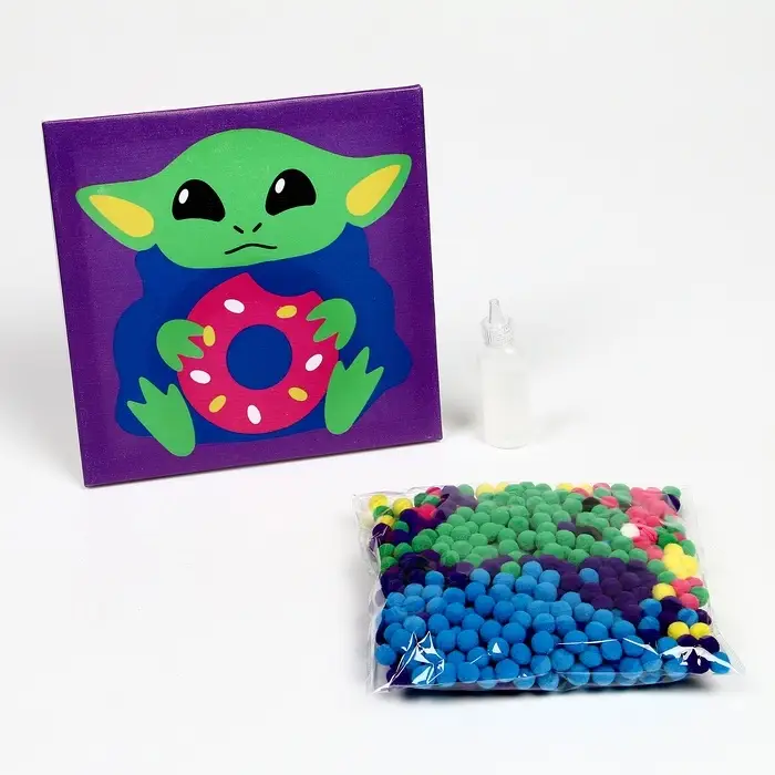 Картина помпонами &laquo;Чудик&raquo;, 20&times;20 см