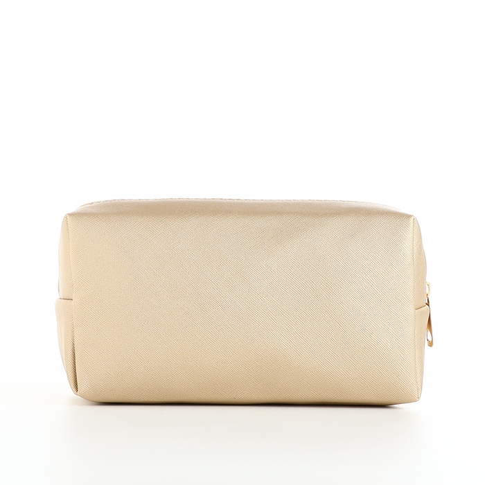 Косметичка на молнии, цвет золотой