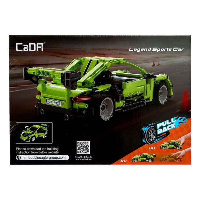 Конструктор инерционный «Спорткар», 387 деталей Конструктор инерционный «Спорткар», 387 деталей