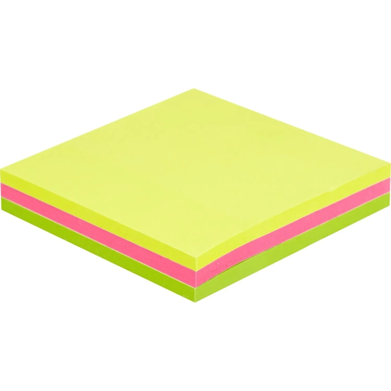 Стикеры Attache Selection с клеев. краем 76х76, неон, 3 цвета 50х3