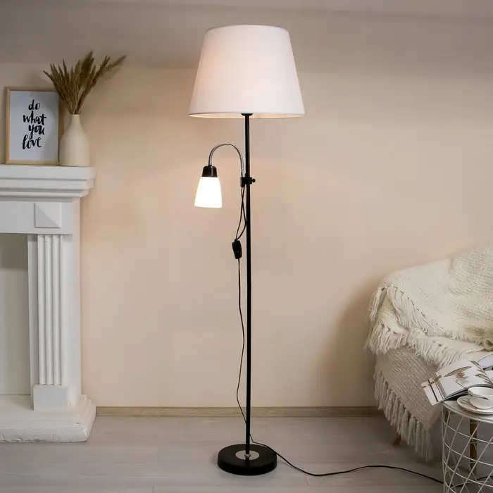 Торшер 19030/2BK E27 40Вт черный 41х41х180 см