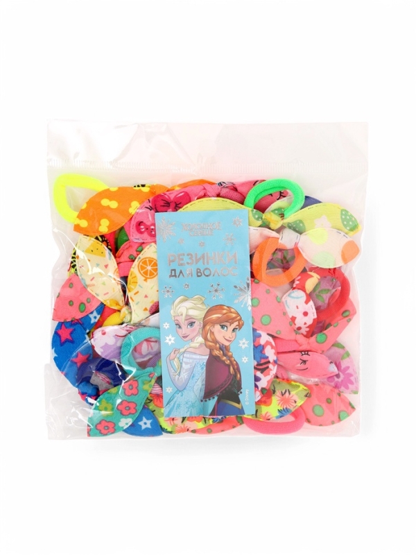 Резинка для волос, бабочка, набор, Холодное сердце Резинка для волос, бабочка, набор, Холодное сердце