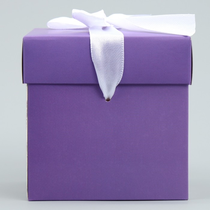 Коробка подарочная складная, упаковка, «Самой прекрасной», 10 х 10 х 10 см Коробка подарочная складная, упаковка, «Самой прекрасной», 10 х 10 х 10 см