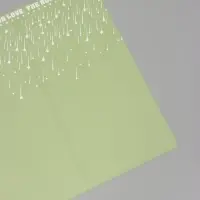 Пленка для цветов, "Звездопад", нежно-зелёная, 57х57 см