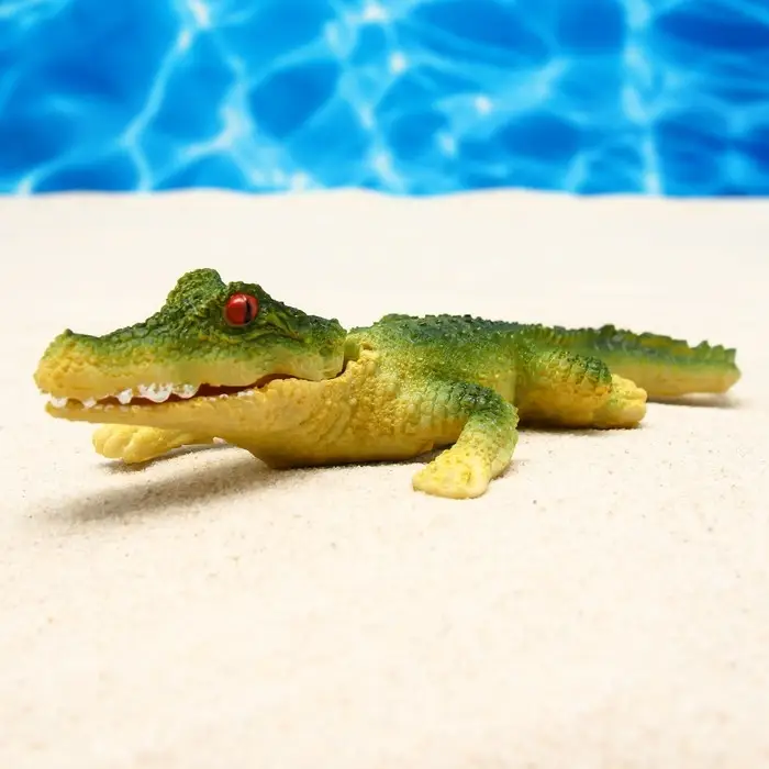 Декор для аквариума &laquo;Крокодил&raquo;, 20&times;7.5&times;3 см, с распылителем