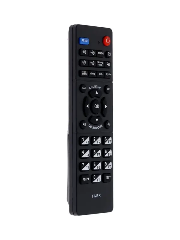 Часы электронные настенные &laquo;Соломон&raquo;, таймер, секундомер, 97&times;8&times;23 см, красная индикация, чёрные