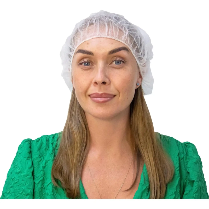 Шапочка одноразовая берет 12 гр белый (100шт/уп)