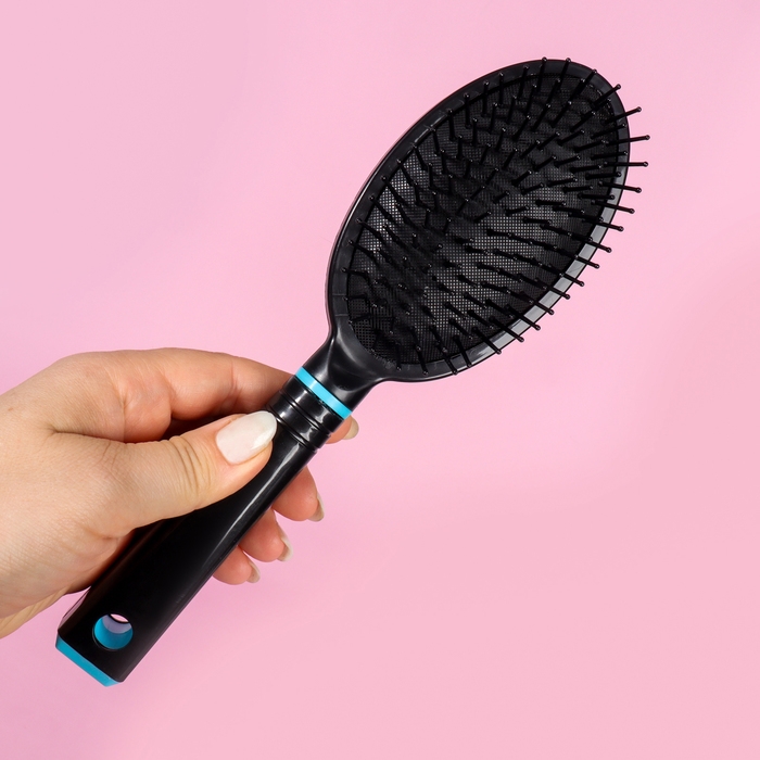 Расчёска массажная, 6 × 24,3 см, цвет МИКС/чёрный Расчёска массажная, 6 × 24,3 см, цвет МИКС/чёрный