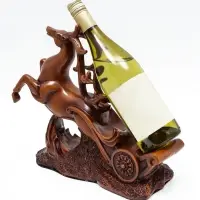 Подставка под бутылку TAKE IT EASY &laquo;Олень&raquo;, полистоун под дерево, 17&times;12&times;28 см