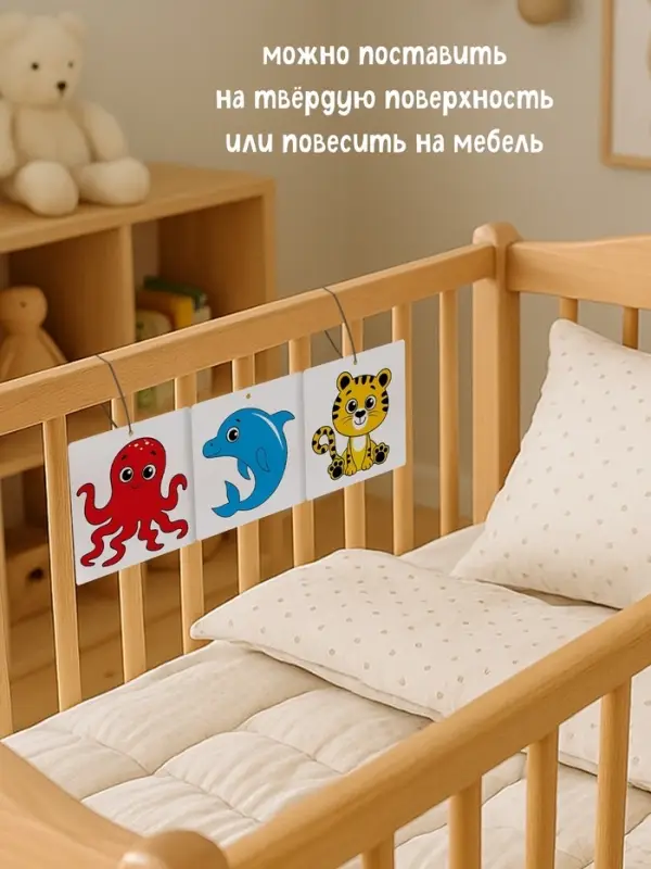 Набор картонных книжек-гармошек Набор картонных книжек-гармошек "Смотрим вместе", 6 шт.