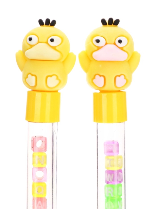 Ручка гелевая - прикол, «Утка», с кубиками, МИКС