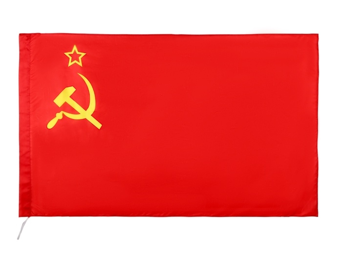 Флаг СССР Флаг СССР "Серп и молот", 90*145 см, искусственный шёлк