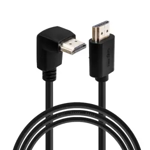 Кабель HDMI 1.8 черный (Г-образный!!)