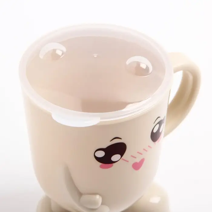 Кружка детская с крышкой Крошка Я, 270 мл., цвет и рисунок МИКС