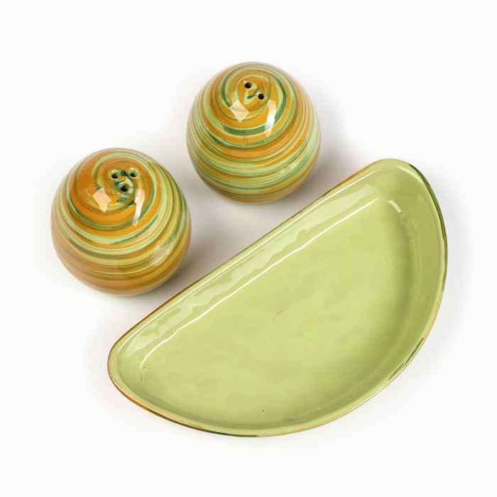 Набор для специй Набор для специй "Премиум Дуо" солонка+перечница на подставке, витаминка