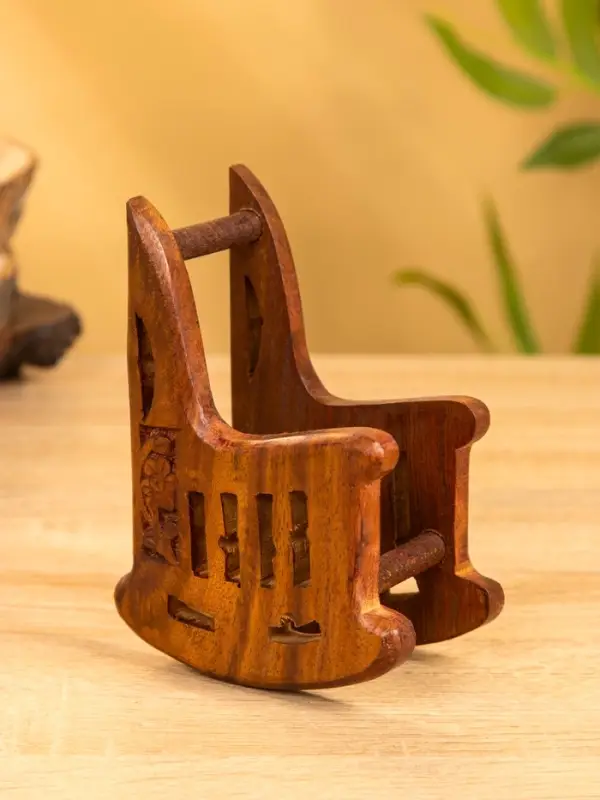 Подставка под горячее  Подставка под горячее "Кресло" (набор 6 шт), 14х10х6,5 см, дерево шишам