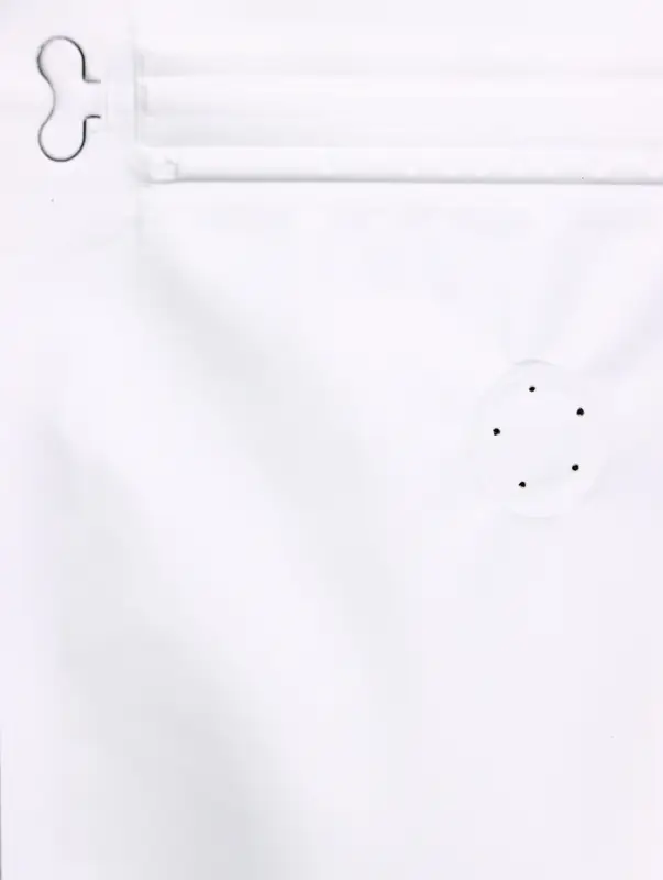 Пакет восьмишовный с отрывным замком, белый, матовый, 34×15 + 7.5 см