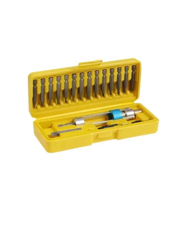 Набор сверл и бит ТУНДРА, с поворотным адаптером &laquo;сверло-бита&raquo;, 20 шт.