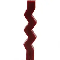 Свечи интерьерные &laquo;Изломы&raquo; 2.7&times;2.3&times;22.5 см, набор 2 шт., 115 г, 7 ч, красный