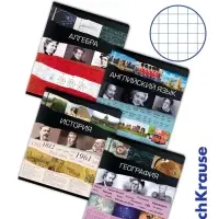 Предметная тетрадь по алгебре ErichKrause. Timeline, 36 листов, в клетку, со справочным материалом, обложка из мелованного картона