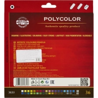 Карандаши цветные художественные POLYCOLOR 3835, 36цв, 3835036007KZ(Д)