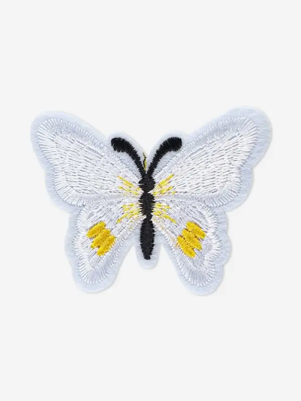 Термоаппликация «Бабочка», 6.7×5 см, фасовка 10 шт., белая Термоаппликация «Бабочка», 6.7×5 см, фасовка 10 шт., белая