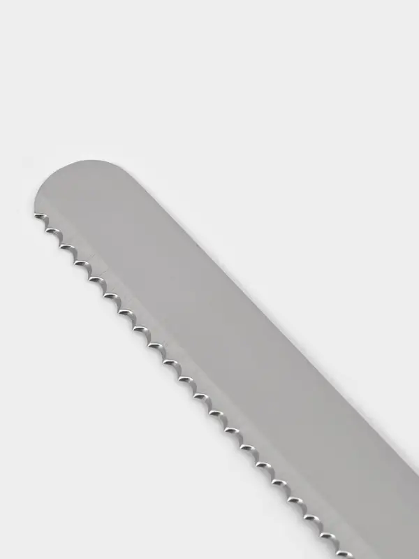 Нож для бисквита Доляна, рабочая часть 20 см, нержавеющая сталь, деревянная ручка