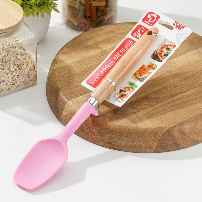 Лопатка Доляна «Стелла», 31 см, цвет розовый