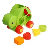 Развивающий сортер "Черепашка" с циферблатом, на колесиках