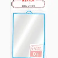 Зеркало настольное, прямоугольное, настенное, 12&times;17 см, (11&times;16 см), МИКС