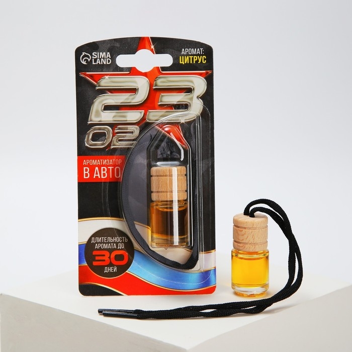 Ароматизатор в автомобиль на 23 Февраля «Настоящему защитнику», аромат: цитрус Ароматизатор в автомобиль на 23 Февраля «Настоящему защитнику», аромат: цитрус