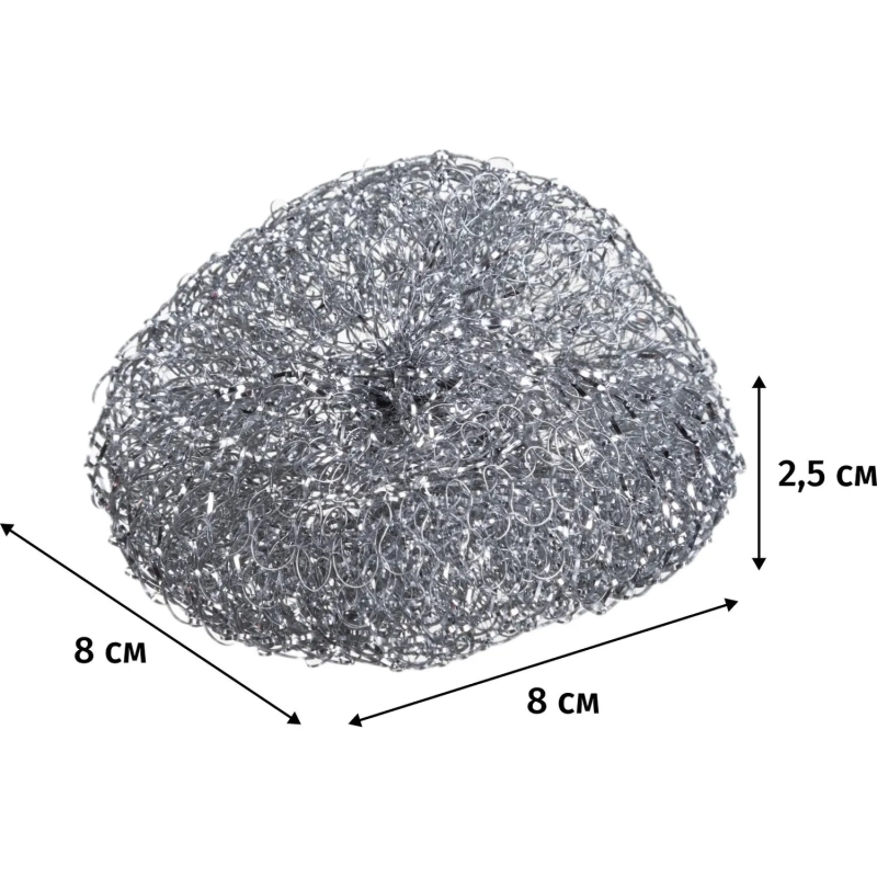 Губка-мочалка YORK из нерж.стали 3шт/уп