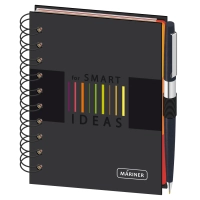 Бизнес-тетрадь Wisdom 7,А6,120л,100х140, 3 разд,рез под руч,клет,рад3,0007