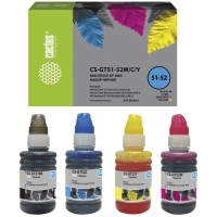 Чернила Cactus CS-GT51-52M/C/Y набор 4x100 мл для DeskJet GT 5810/5820/5812