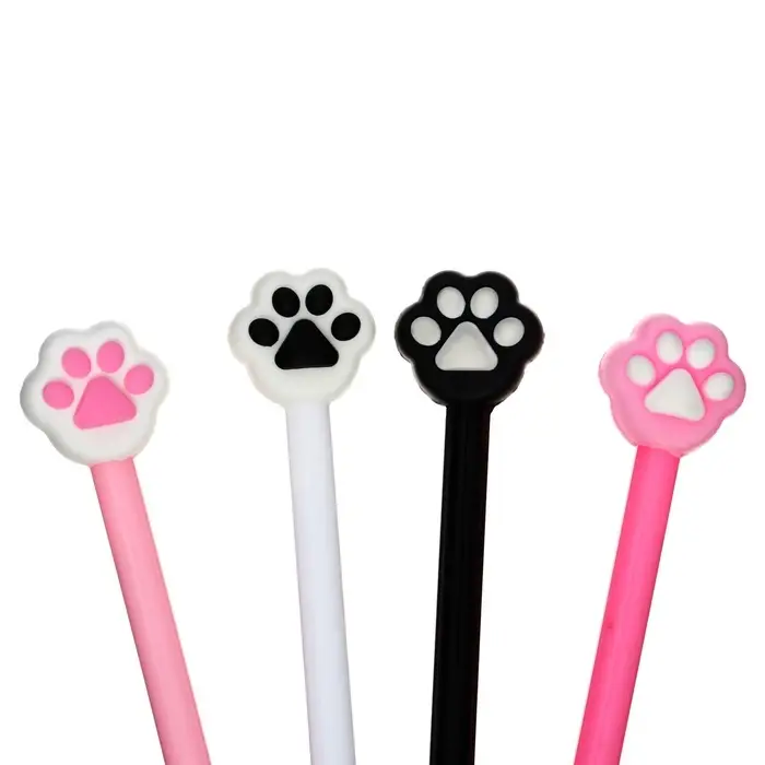 Ручка-прикол Calligrata &laquo;Кошачья лапка&raquo;, чёрный стержень, гелевая, МИКС