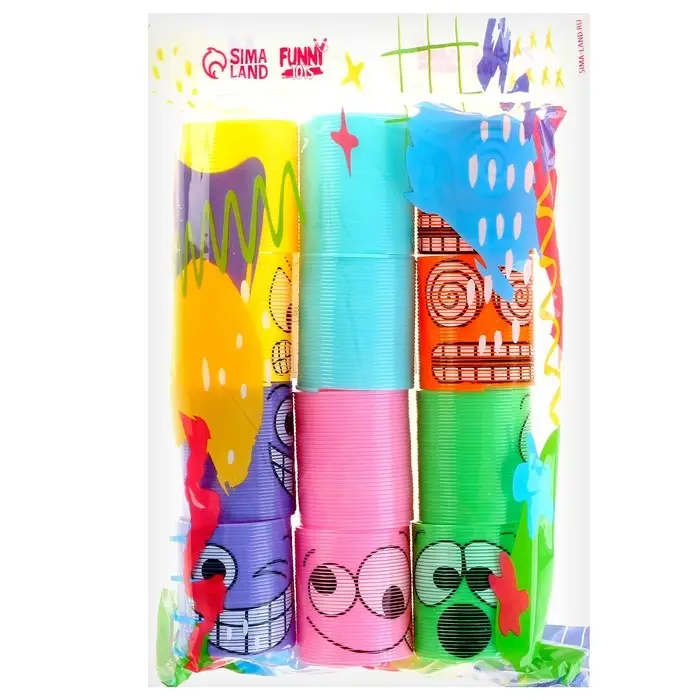 Пружинка - радуга «Мордочки», d=4.5 см, МИКС