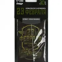 Ароматизатор в машину бумажный &laquo;23 Февраля&raquo;, новая машина, 7.5&times;16.5 см