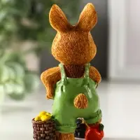 Сувенир полистоун "Зайчик-огородник с корзиной с урожаем" МИКС 4,8х3,2х9 см Сувенир полистоун "Зайчик-огородник с корзиной с урожаем" МИКС 4,8х3,2х9 см