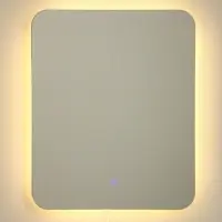 Зеркало интерьерное настенное «Рубин» прямоугольное, с LED-подсветкой, сенсорное, 50х60 см