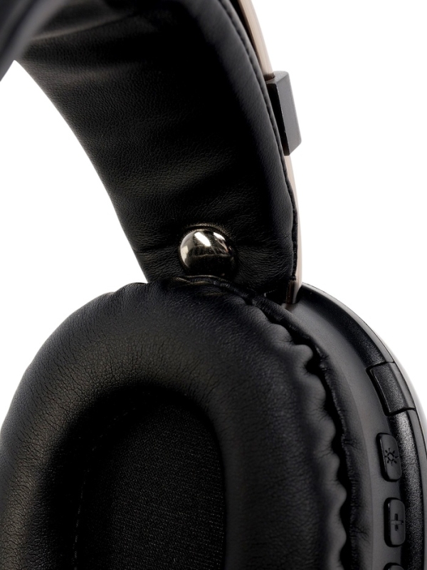 Наушники полноразмерные Mybit W-33, RGB подсветка, BT5.3, 800 мАч, Type-C, чёрные