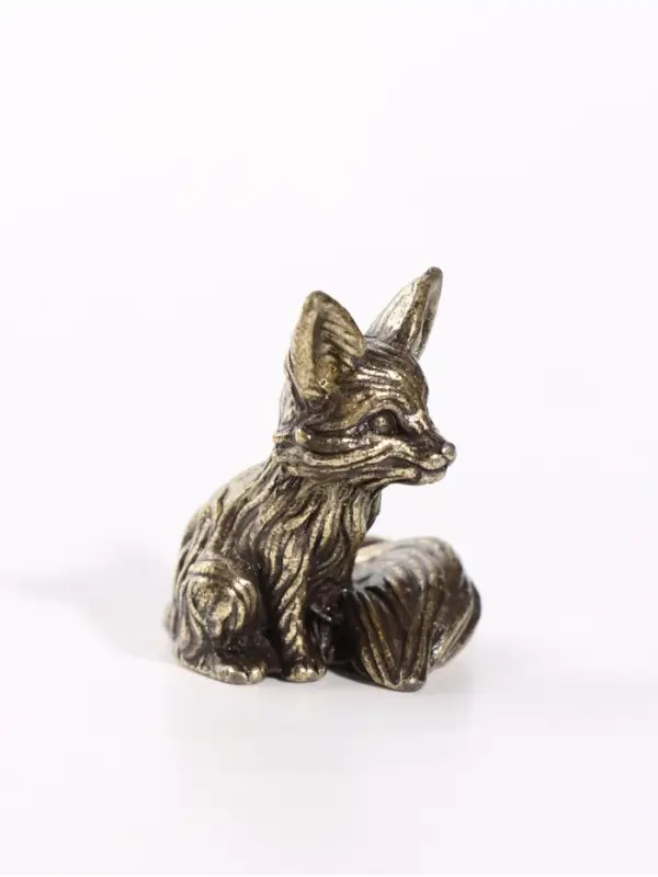 Фигурка декоративная &laquo;Лисёнок&raquo;, металл, 2.6&times;2.9&times;3.3 см