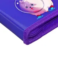 Папка-портфолио А4 &laquo;Астронавт&raquo;, Calligrata TOP, твердая обложка, на кольцах, молния вокруг, для школьника, 1 файл, 8 вкладышей