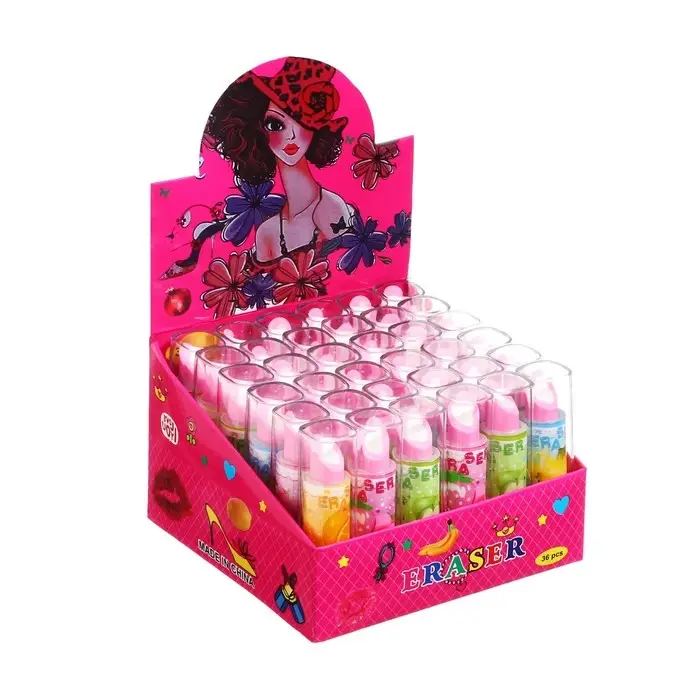 Ластик фигурный Ластик фигурный "Помада", МИКС