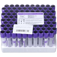 Вакуумные пробирки с ЭДТА-К3 3 мл, 13х75 мм, APEXLAB 100 шт/уп