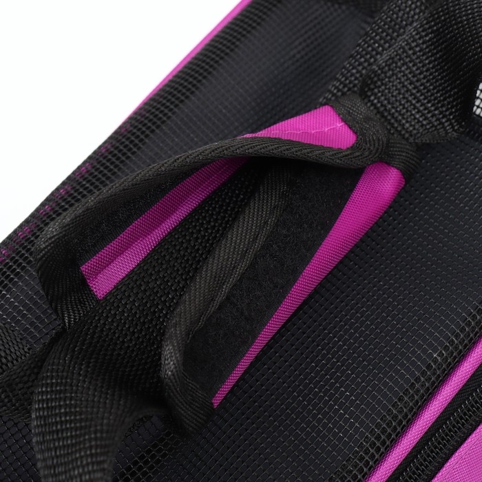 Сумка-переноска сетчатая,52 х 25 х 33 см,  фиолетовая Сумка-переноска сетчатая,52 х 25 х 33 см,  фиолетовая