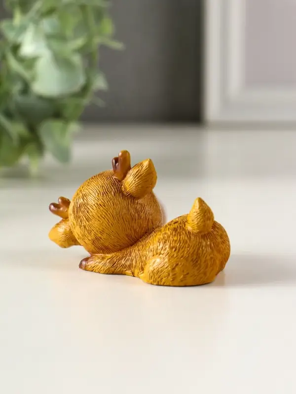 Сувенир полистоун "Милый спящий оленёнок" МИКС 7,2х3,3х3,8 см