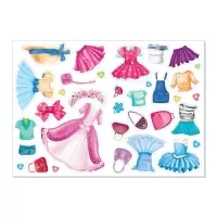 Наклейки &laquo;Наряди куколку. Лучшие подружки&raquo;, 12 стр.