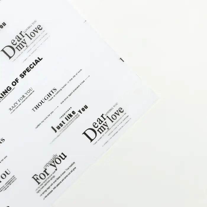 Бумага упаковочная тишью, «Армани», 50 см × 70 см 17 грамм, белая